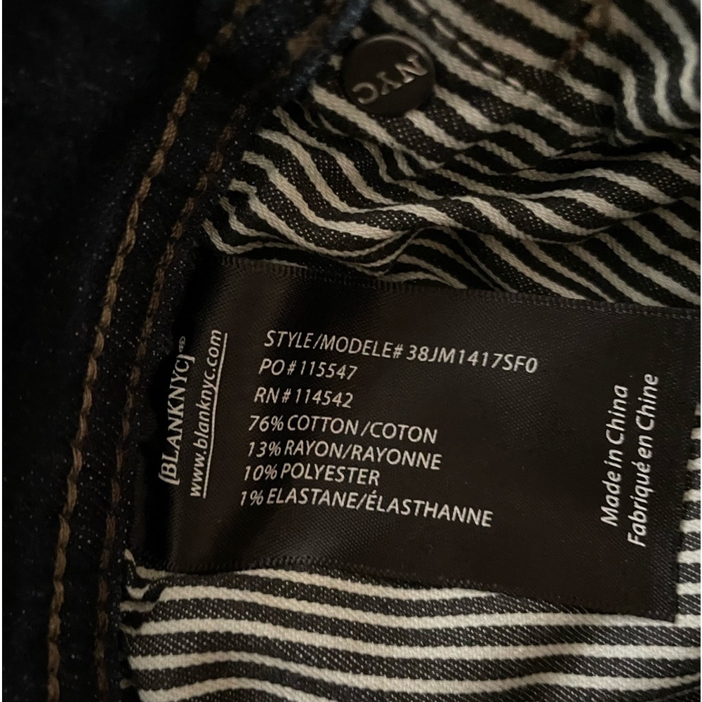 NWT Men’s Blank NYC Wooster Slim Fit Jeans Dark Blue Size 31x30 - Picture 5 of 10